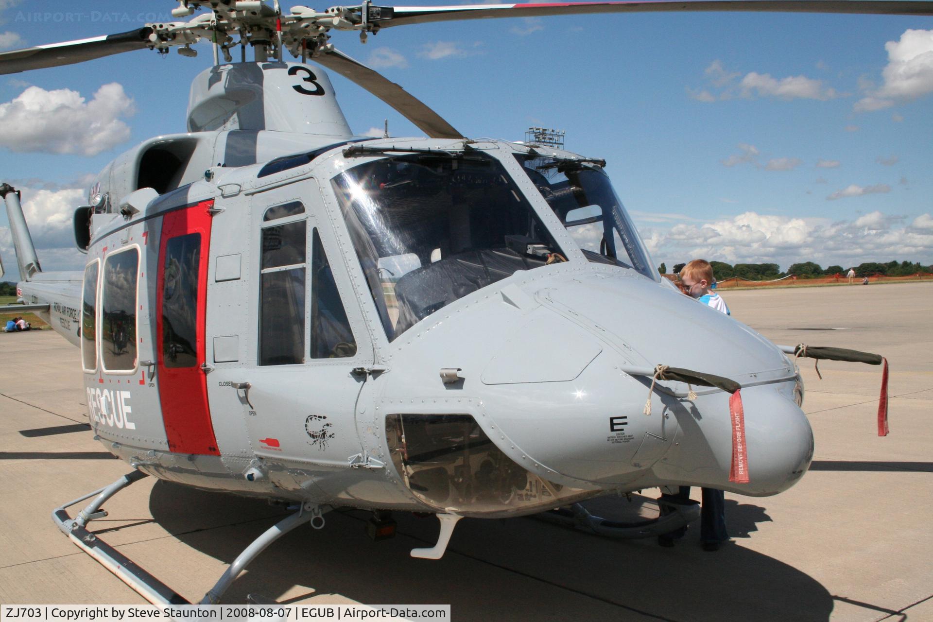 ZJ703, 2002 Bell 412EP Griffin HAR.2 C/N 36296, RAF Benson Families Day, RAF Benson, Oxfordshire, England - August 2008