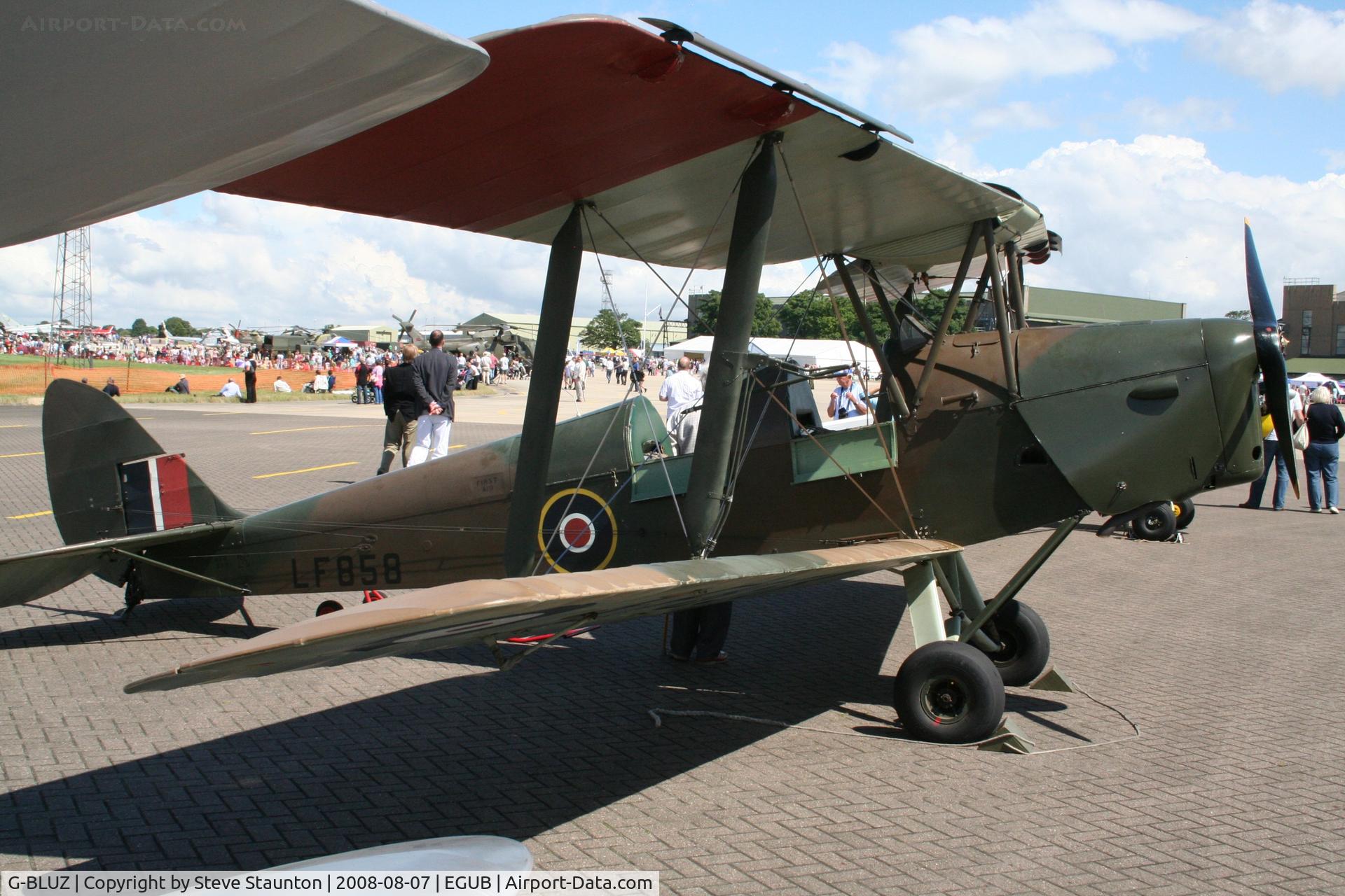 G-BLUZ, 1944 De Havilland DH.82B Queen Bee C/N 1435, RAF Benson Families Day, RAF Benson, Oxfordshire, England - August 2008