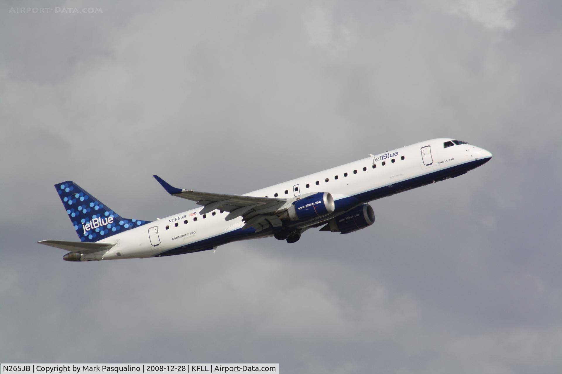 N265JB, 2006 Embraer ERJ-190-100 IGW 190AR C/N 19000049, ERJ 190-100 IGW