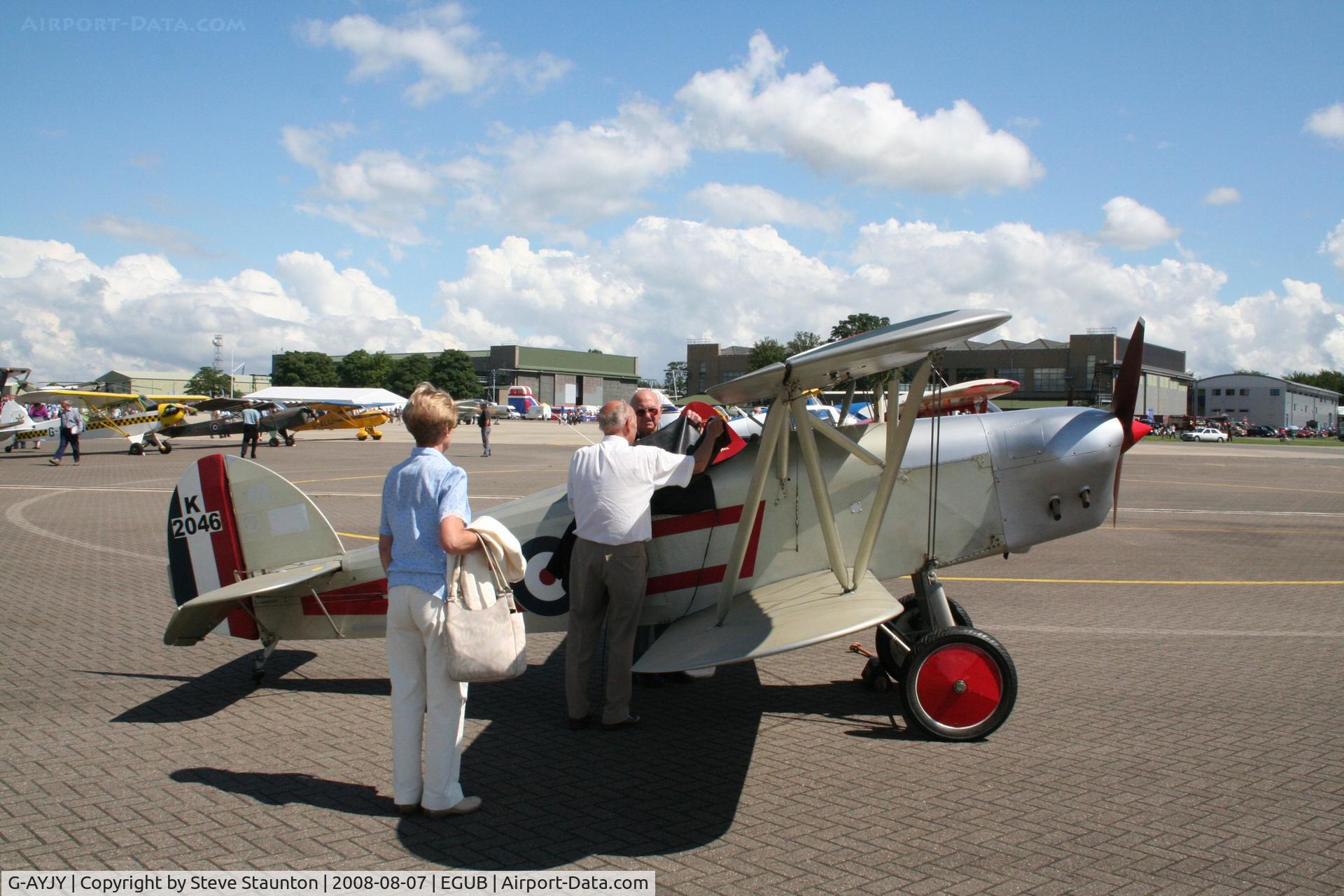 G-AYJY, 1975 Isaacs Fury II C/N PFA 1373, RAF Benson Families Day, RAF Benson, Oxfordshire, England - August 2008