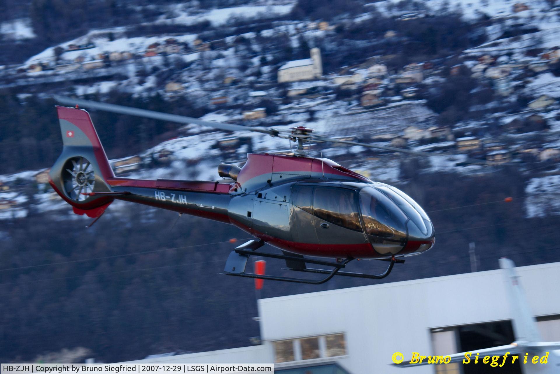 HB-ZJH, 2006 Eurocopter EC-130B-4 (AS-350B-4) C/N 4111, Sion Airport