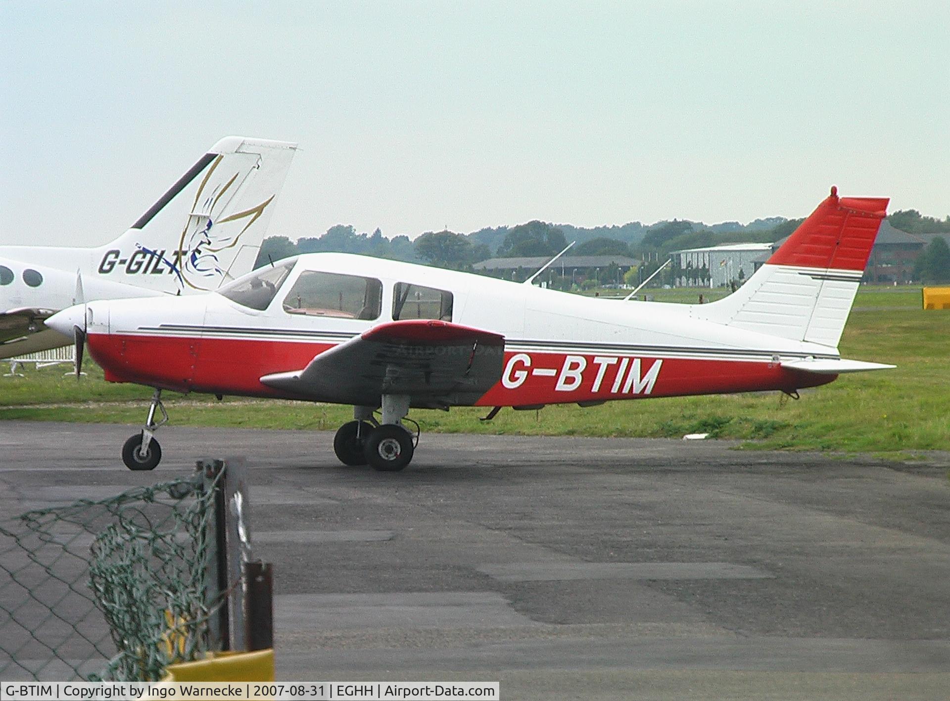 G-BTIM, 1989 Piper PA-28-161 Cadet C/N 2841159, Piper PA-28-161 at Bournemouth Airport