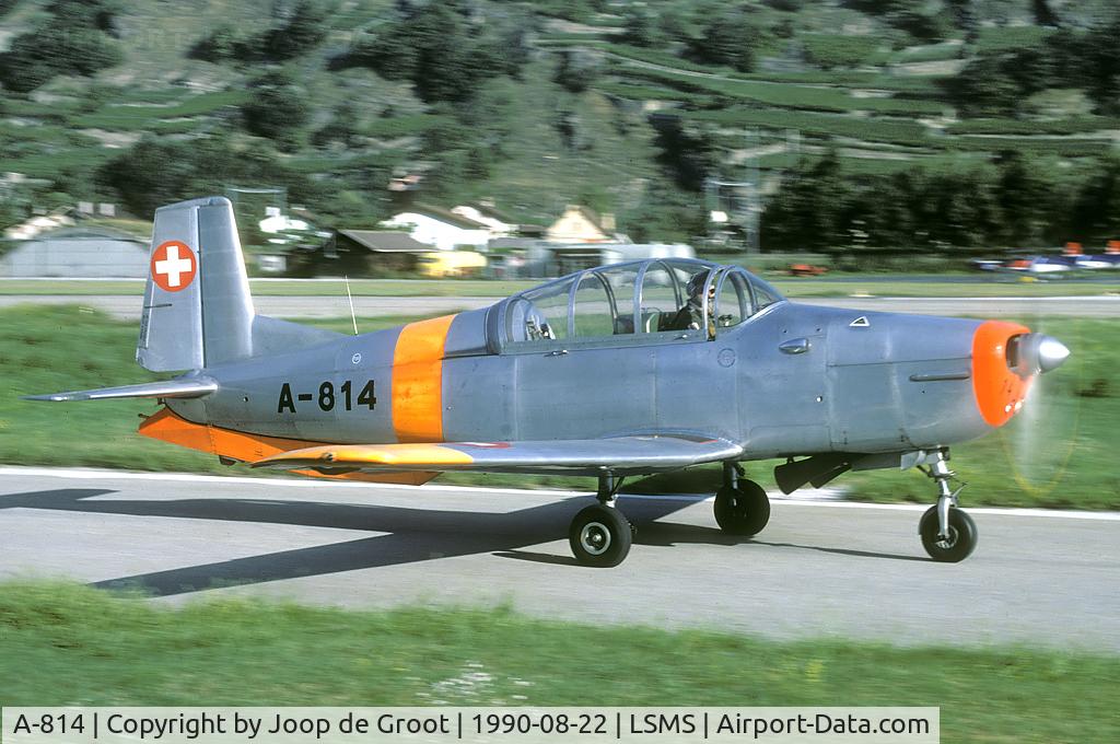 A-814, Pilatus P3-2 C/N 452, One of the first movements of the day was this Pilatus P-3.