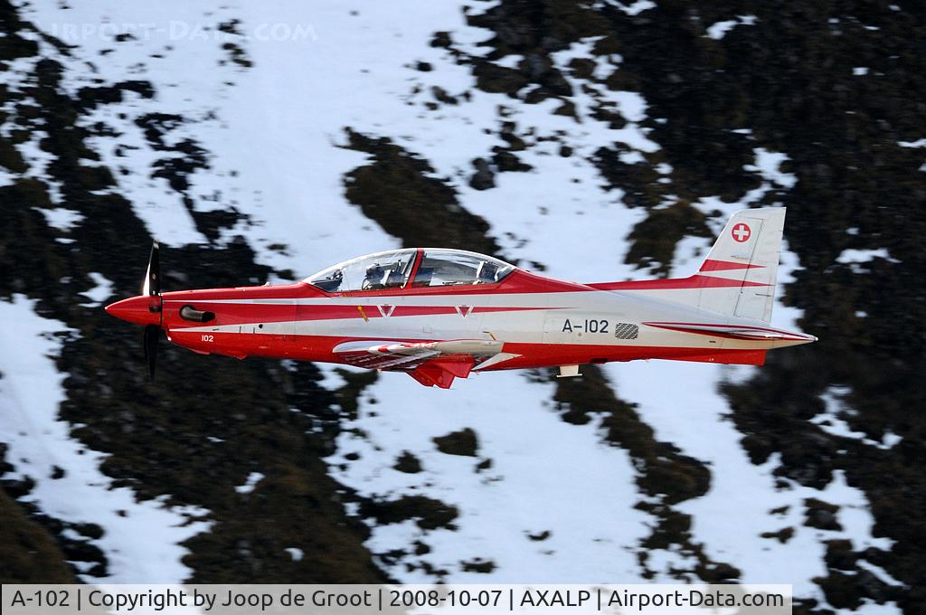 A-102, 2007 Pilatus PC-21 C/N 104, demo at the Axalp