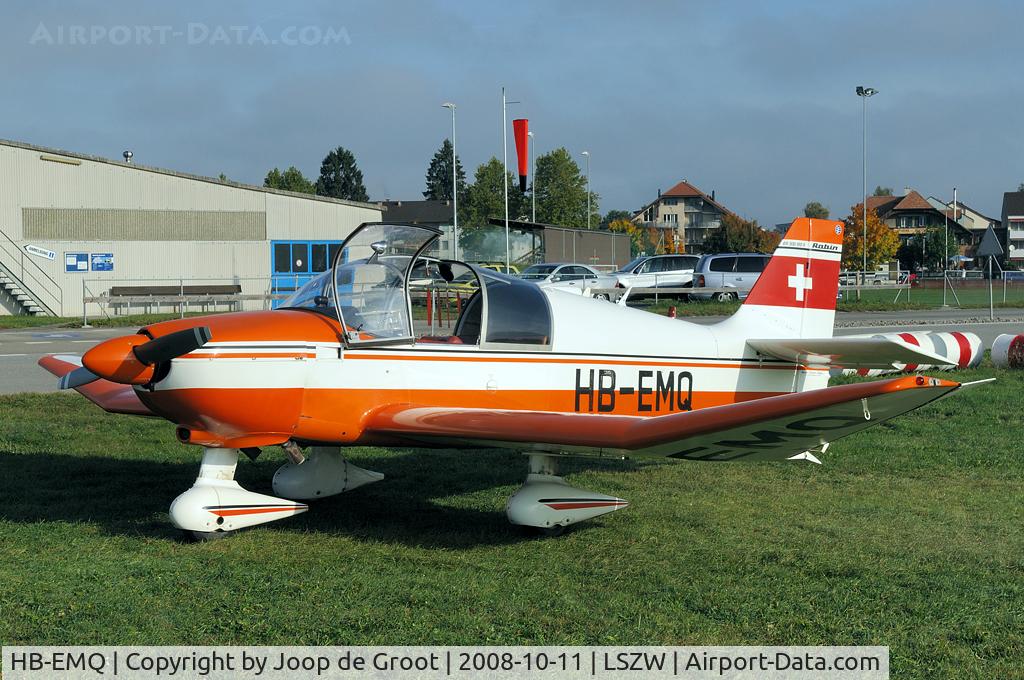 HB-EMQ, 1971 Robin DR-300-180R C/N 571, waiting on the flightline of Thun airfield