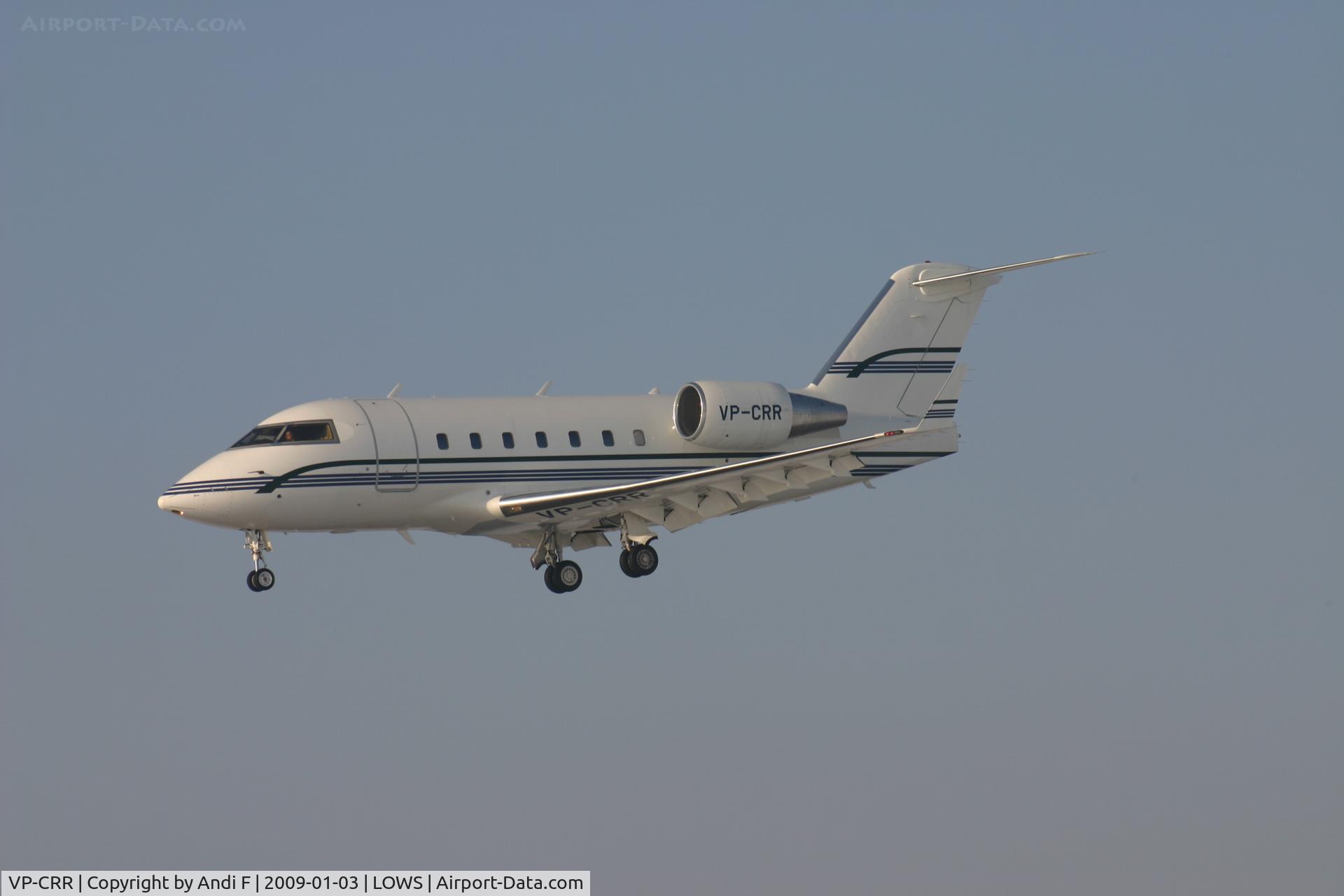 VP-CRR, 1993 Bombardier Challenger 601-3A (CL-600-2B16) C/N 5129, Baltic Jet Air Canadair Challenger 601