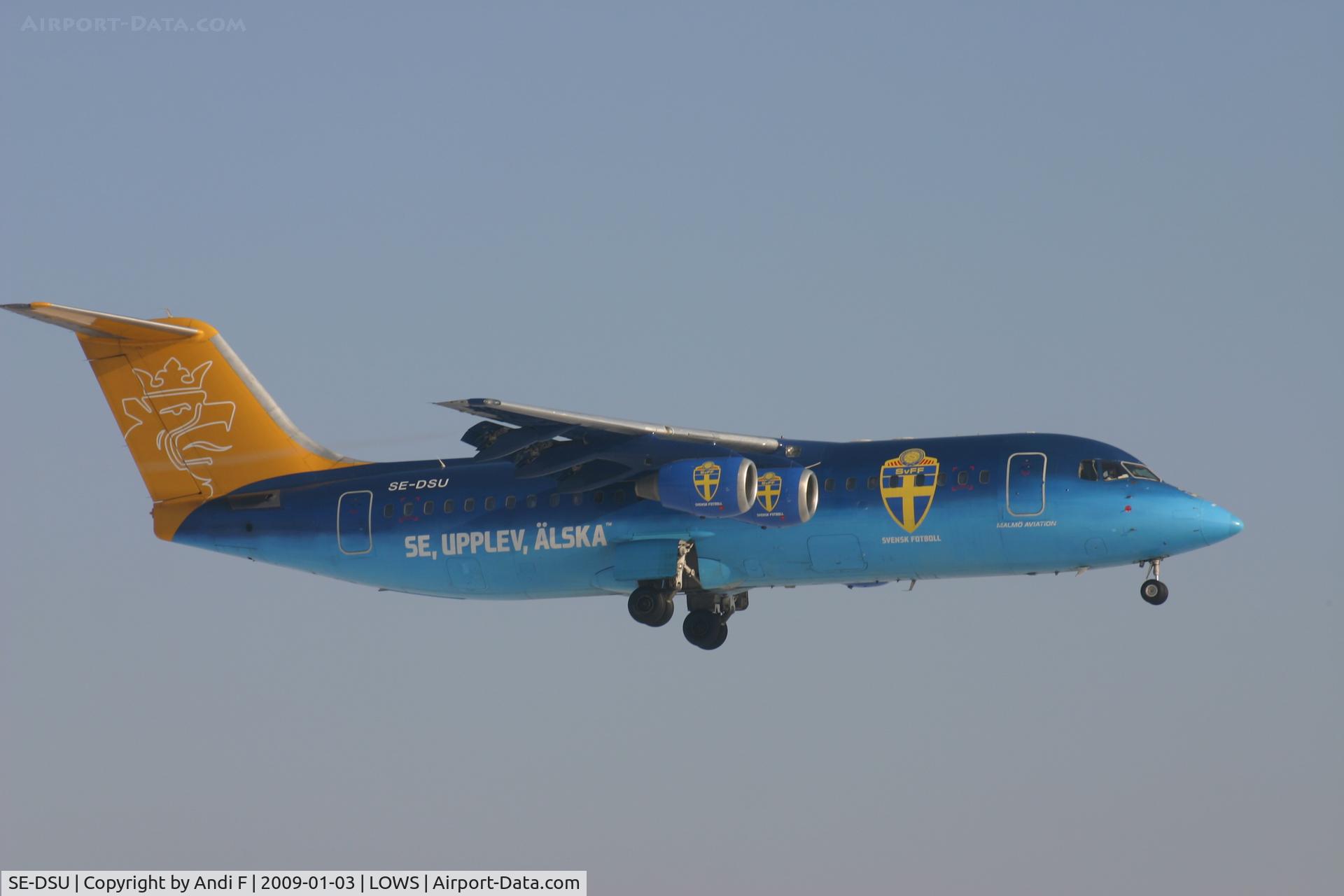SE-DSU, 1994 British Aerospace Avro 146-RJ100 C/N E3248, Blue