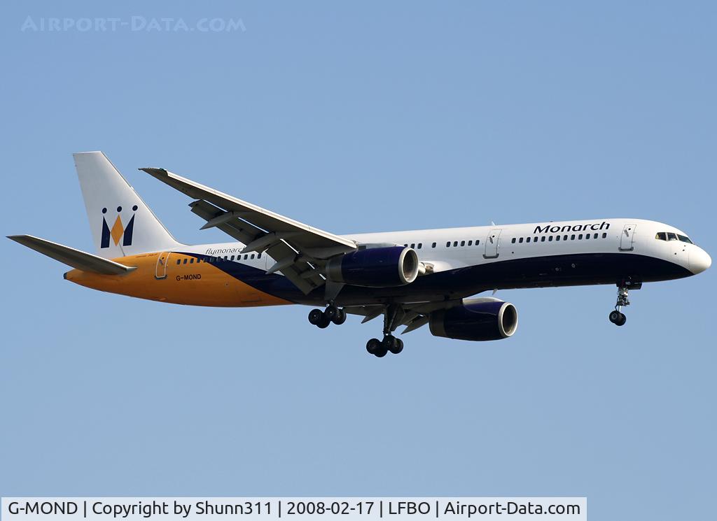 G-MOND, 1983 Boeing 757-2T7 C/N 22960, Landing rwy 14R