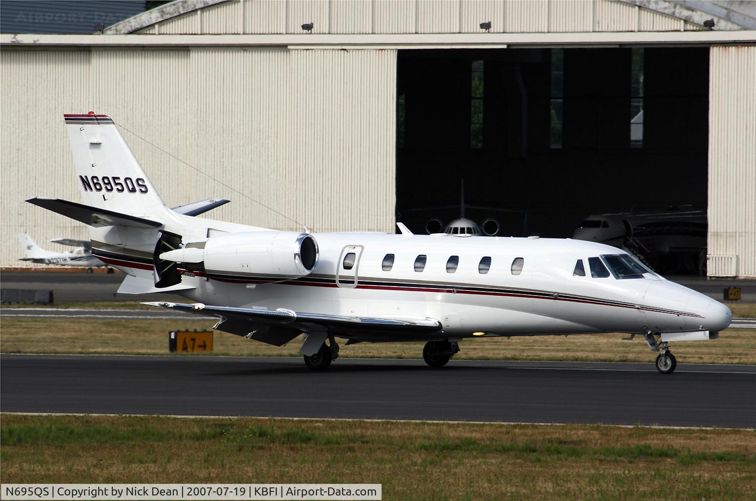 N695QS, 2002 Cessna 560XL Citation Excel C/N 560-5293, KBFI