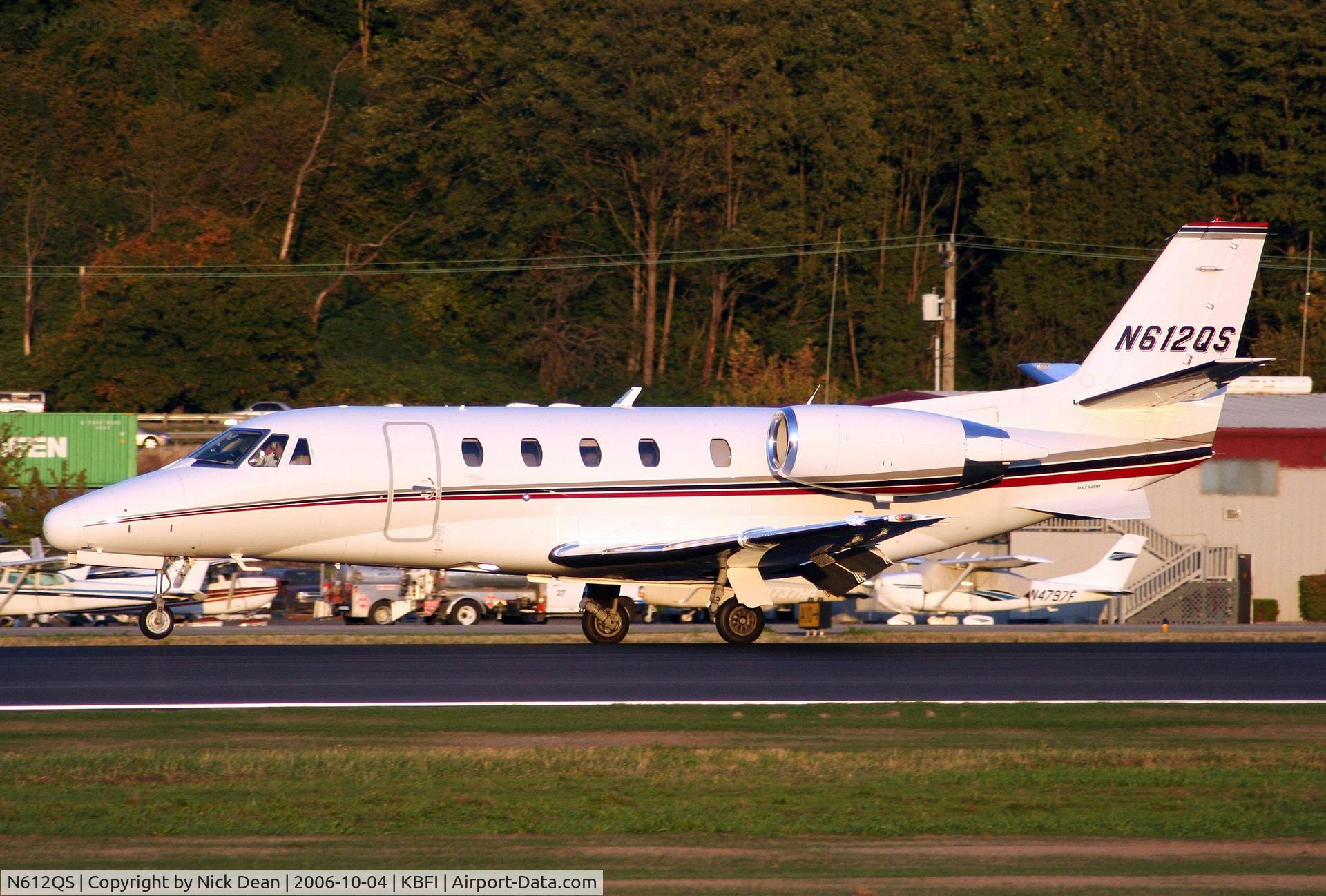 N612QS, 2002 Cessna 560XL Citation Excel C/N 560-5312, KBFI