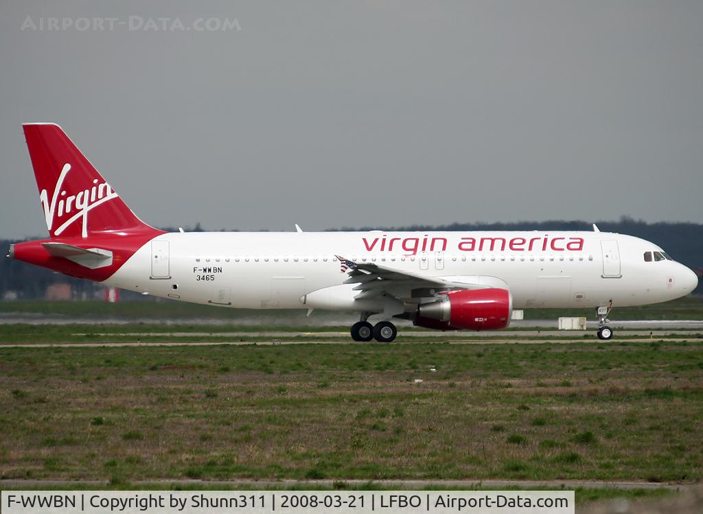 F-WWBN, 2008 Airbus A320-214 C/N 3465, C/n 3465 - To be N637VA