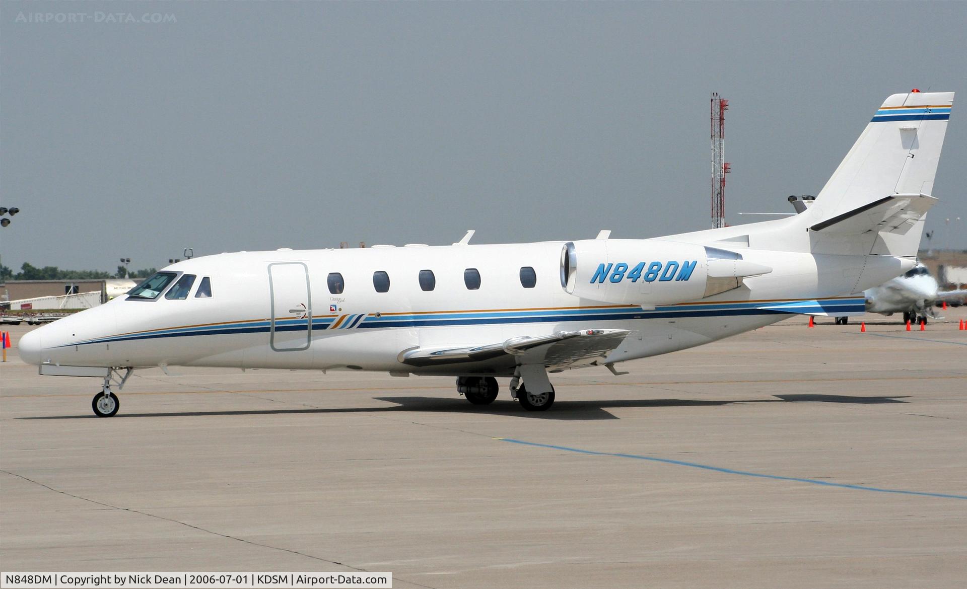 N848DM, 2003 Cessna 560XL Citation Excel C/N 560-5329, KDSM