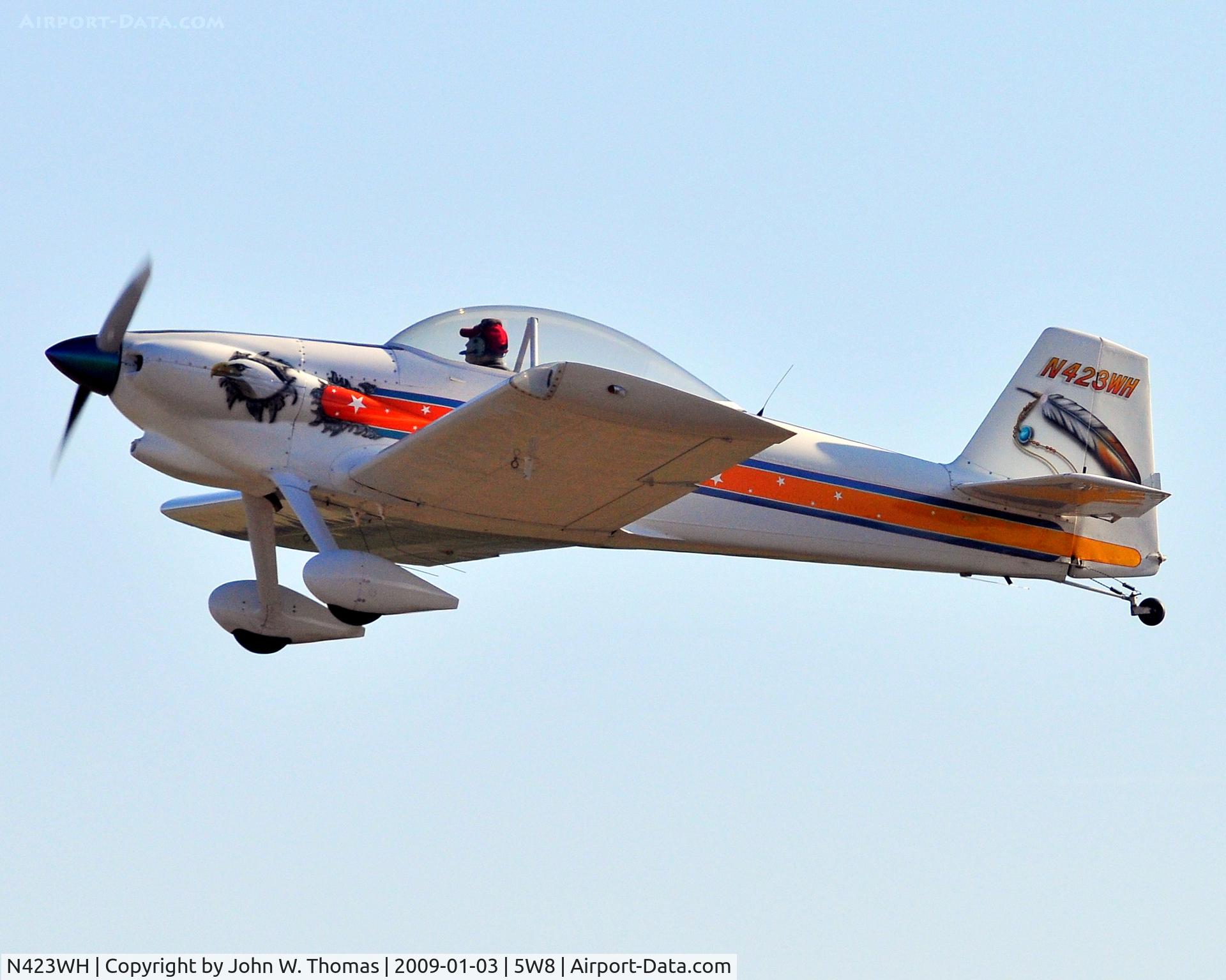 N423WH, 1997 Vans RV-4 C/N 3349, Departing runway 4