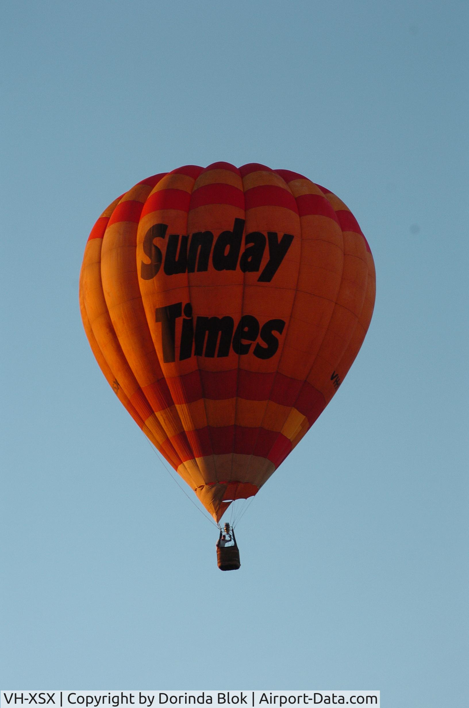 VH-XSX, 1987 Kavanagh Balloons D-77 C/N KB050, Alice Springs