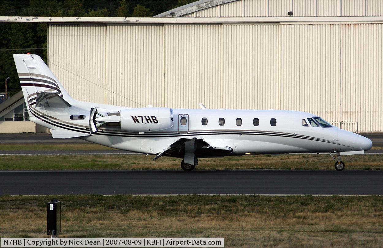 N7HB, 2006 Cessna 560XL Citation C/N 560-5607, KBFI