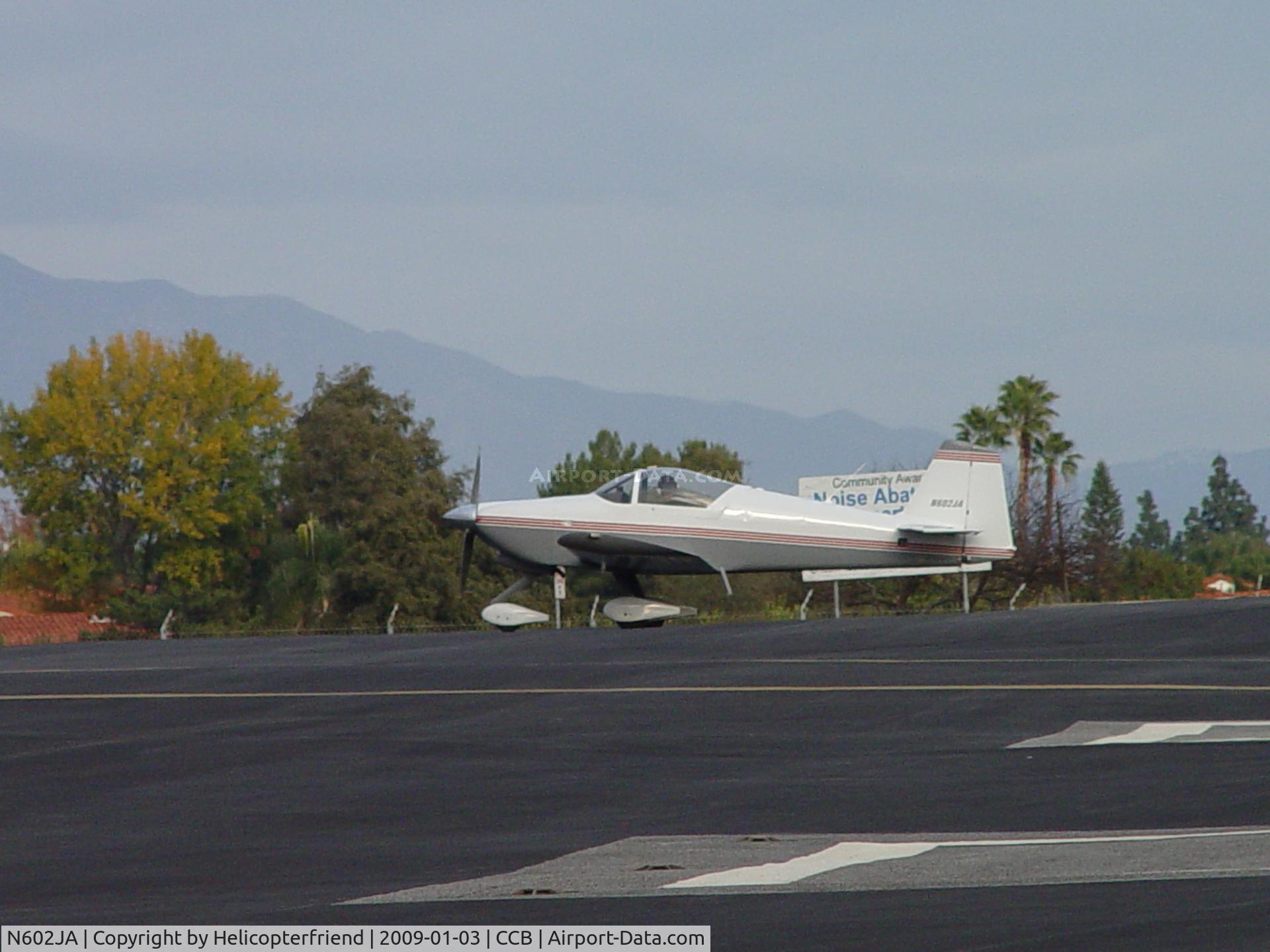 N602JA, 2001 Vans RV-6A C/N 001, Waiting for take off