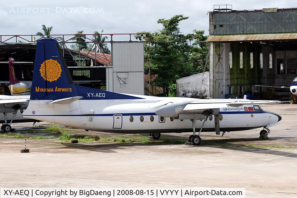 XY-AEQ, 1966 Fokker F.27-400 Friendship C/N 10294, Parks in front of Hangar