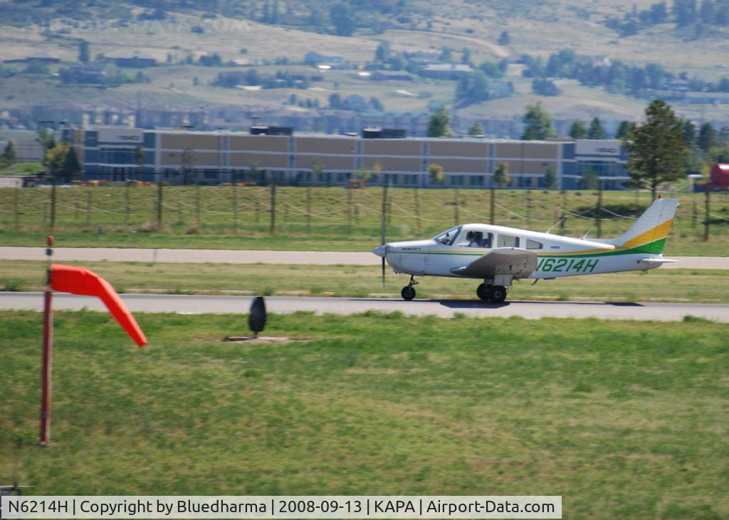 N6214H, 1977 Piper PA-28-161 C/N 28-7816236, Takeoff on 35R.