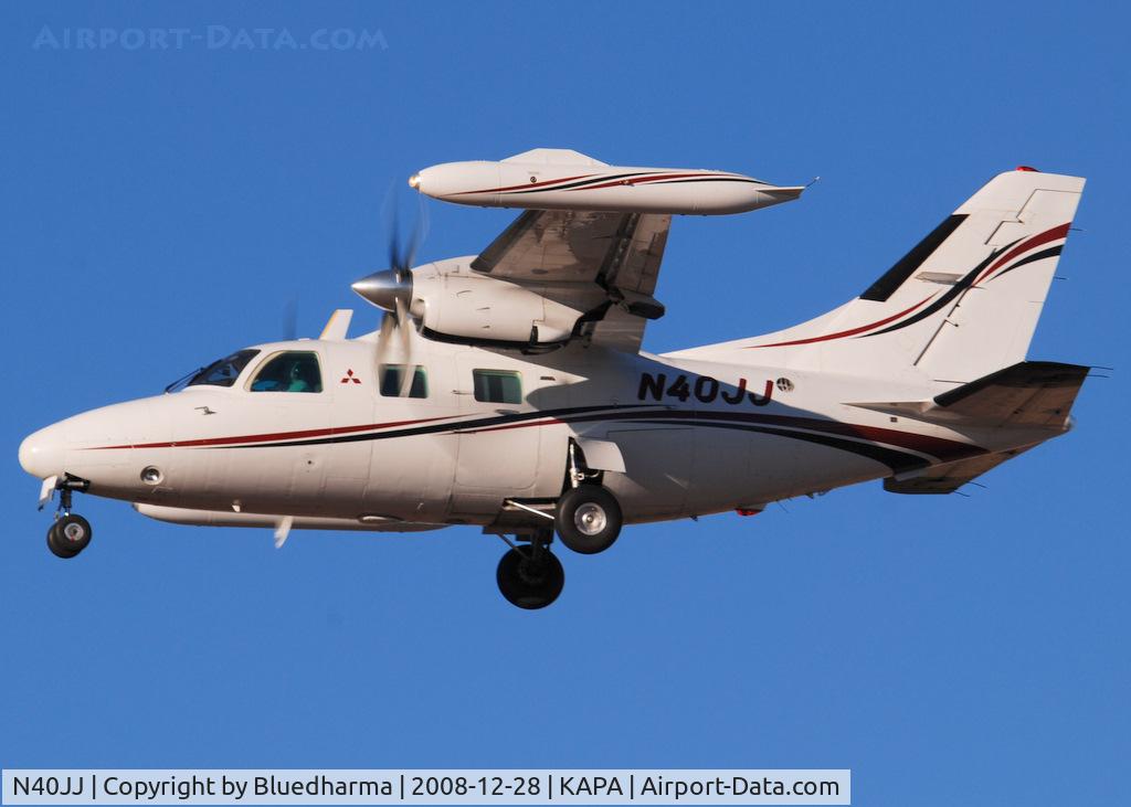 N40JJ, Mitsubishi MU-2B-26A C/N 383, On final approach to 17L.