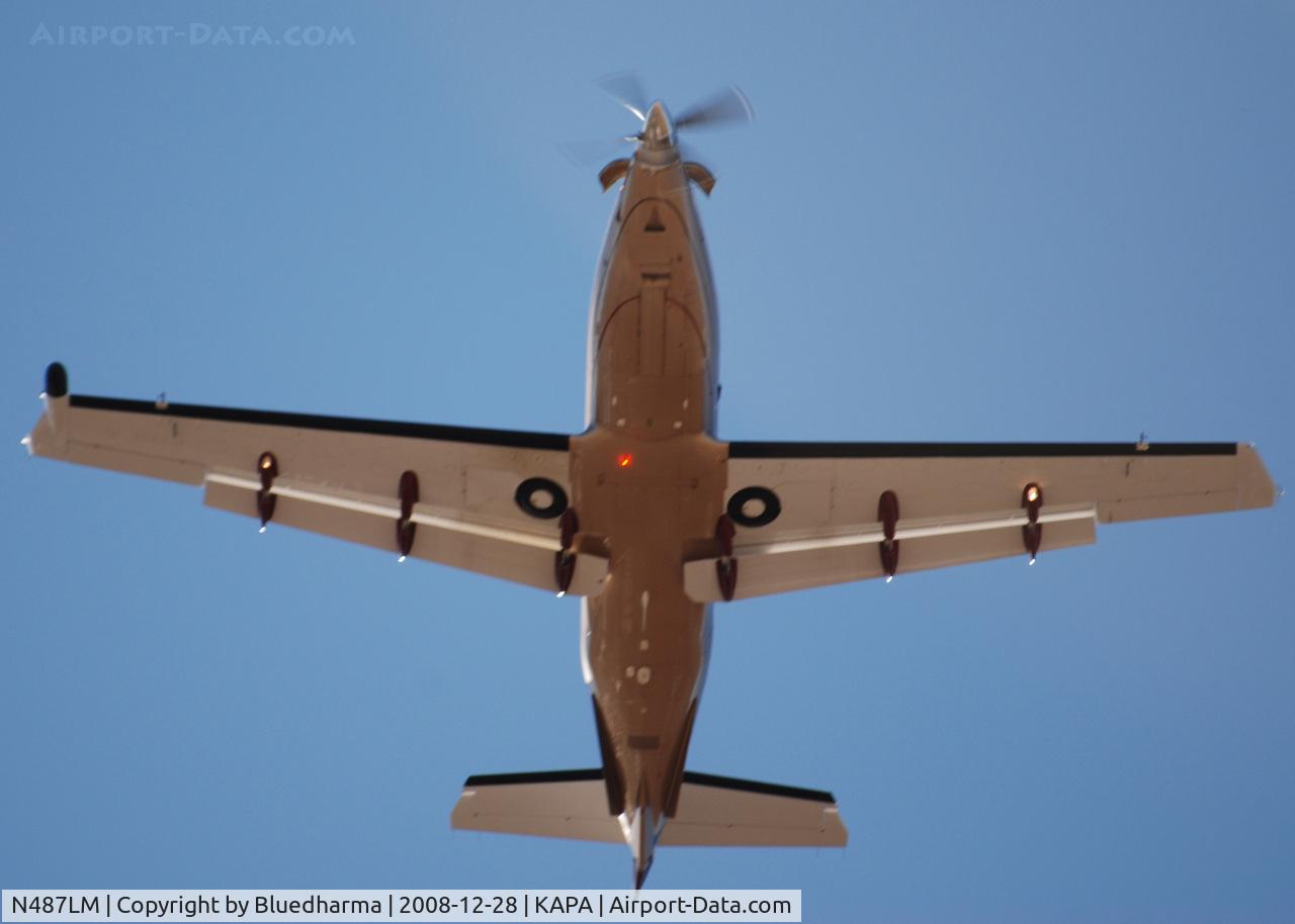 N487LM, 2003 Pilatus PC-12/45 C/N 517, Takeoff from 35R on route to KDAL.