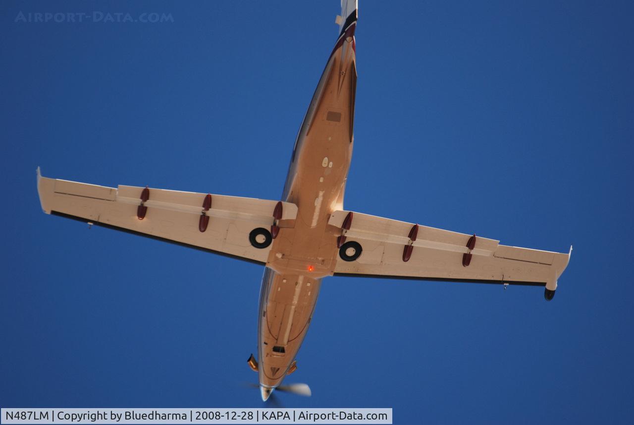 N487LM, 2003 Pilatus PC-12/45 C/N 517, Takeoff from 35R on route to KDAL.