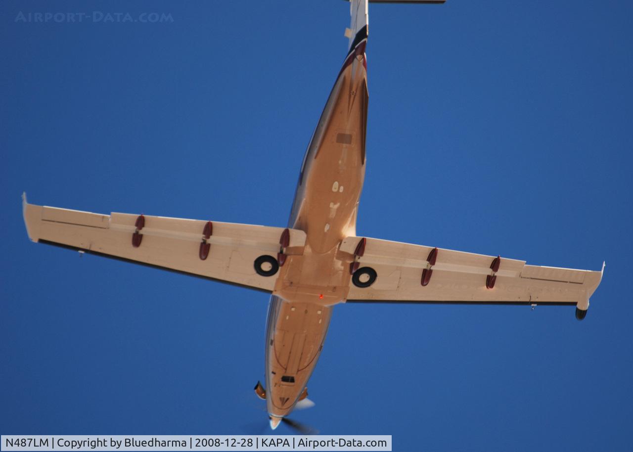 N487LM, 2003 Pilatus PC-12/45 C/N 517, Takeoff from 35R on route to KDAL.