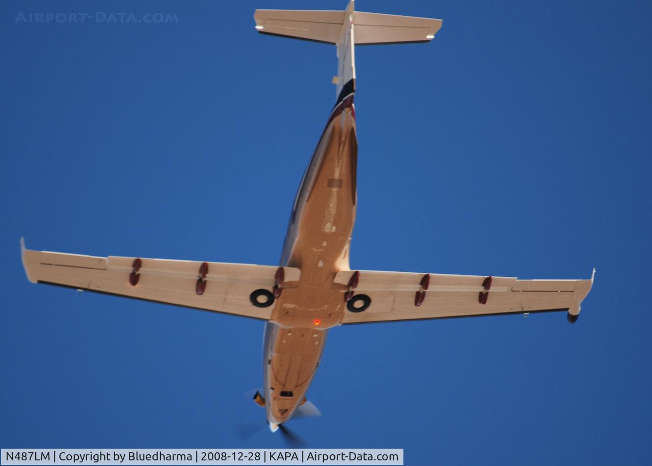 N487LM, 2003 Pilatus PC-12/45 C/N 517, Takeoff from 35R on route to KDAL.