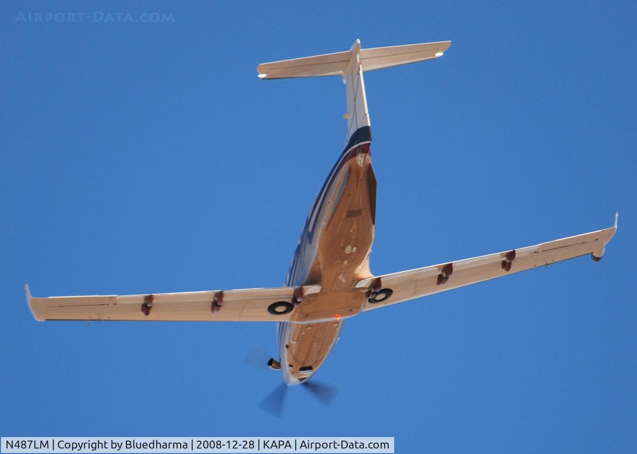 N487LM, 2003 Pilatus PC-12/45 C/N 517, Takeoff from 35R on route to KDAL.