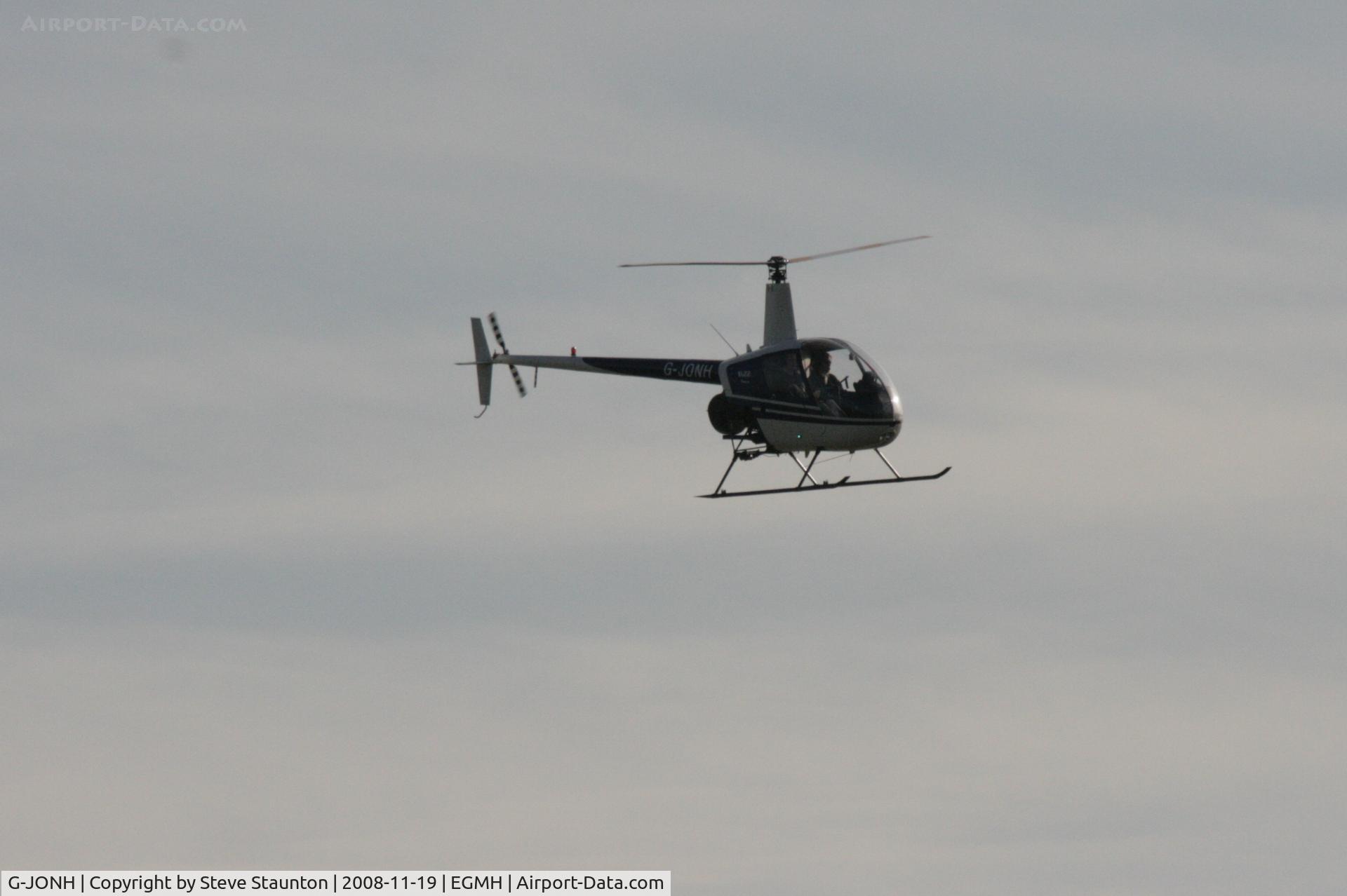 G-JONH, 1992 Robinson R22 Beta C/N 2170, Taken at Manston, Kent November 2008