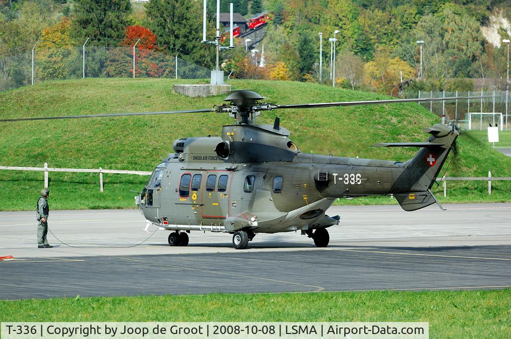 T-336, 2001 Eurocopter AS-532UL Cougar C/N 2541/MIS021, Great view from the viewing area to the flightlines.