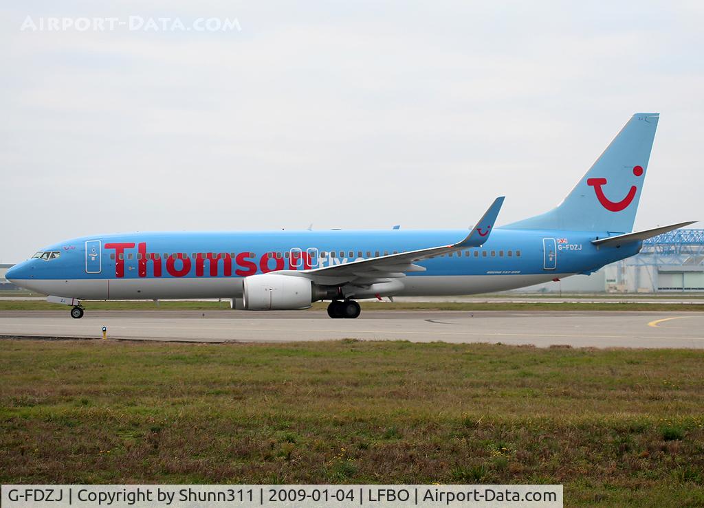 G-FDZJ, 2007 Boeing 737-8K5 C/N 34690, Arriving from flight and taxiing to the terminal...