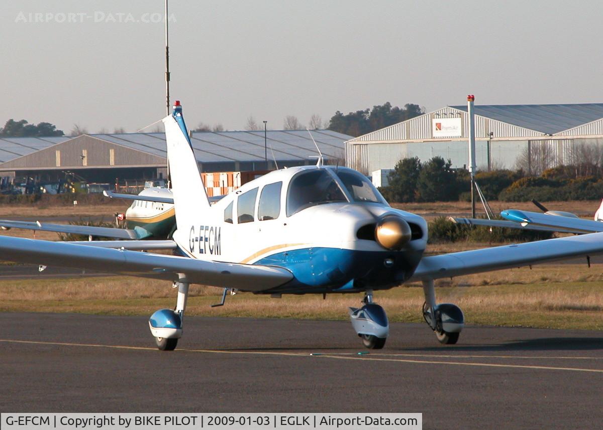 G-EFCM, 1968 Piper PA-28-180 Cherokee C/N 28-4766, VISITOR FROM LASHAM EGHL