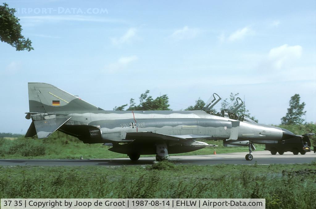 37 35, 1972 McDonnell Douglas F-4F Phantom II C/N 4434, On the 14th of august 1987 two German Phantoms came to Leeuwarden. 37+35 was the first...