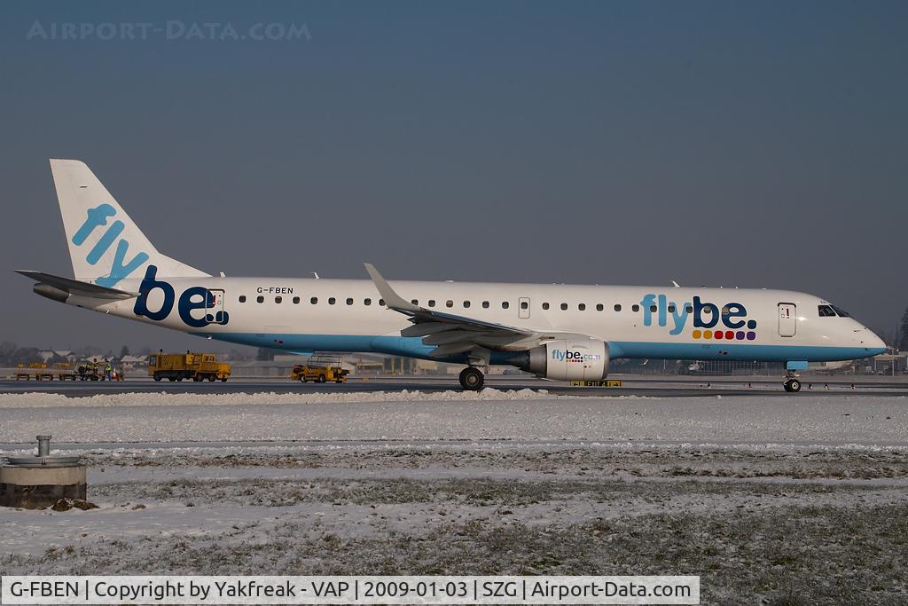 G-FBEN, 2008 Embraer 195LR (ERJ-190-200LR) C/N 19000213, Fly be Embraer 190
