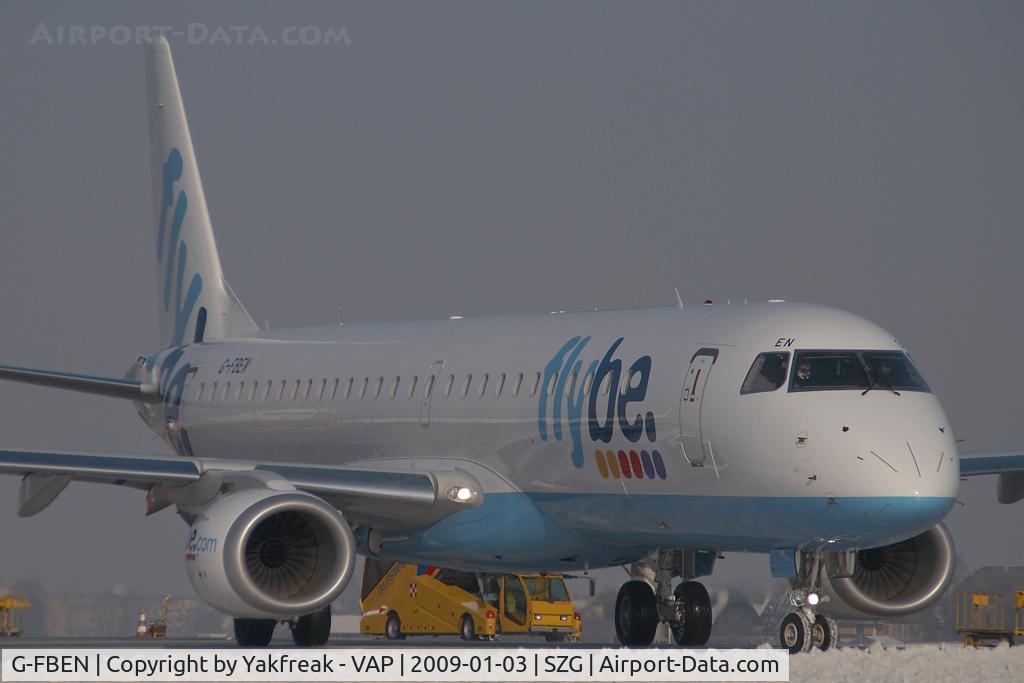 G-FBEN, 2008 Embraer 195LR (ERJ-190-200LR) C/N 19000213, Fly Be Embraer 190