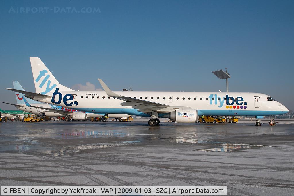 G-FBEN, 2008 Embraer 195LR (ERJ-190-200LR) C/N 19000213, Fly Be Embraer 190