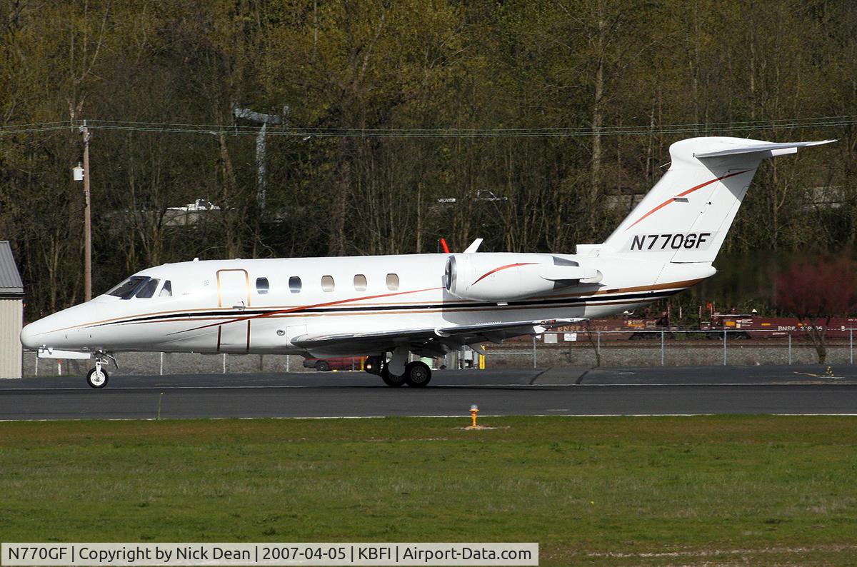 N770GF, 1983 Cessna 650 C/N 650-0013, KBFI