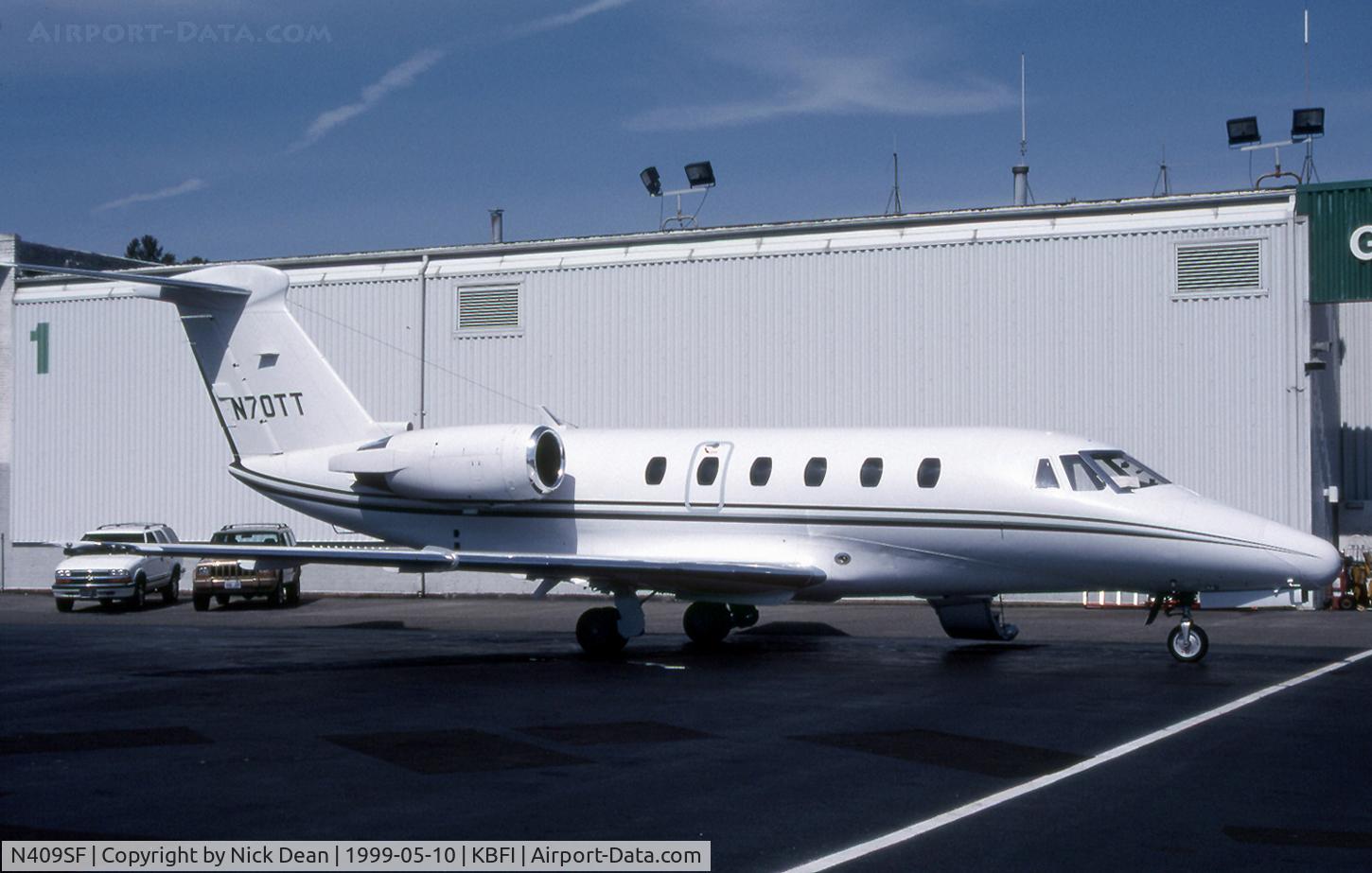 N409SF, 1984 Cessna 650 Citation C/N 650-0029, KBFI (Seen here as N70TT this airframe is now registered N409SF as posted)