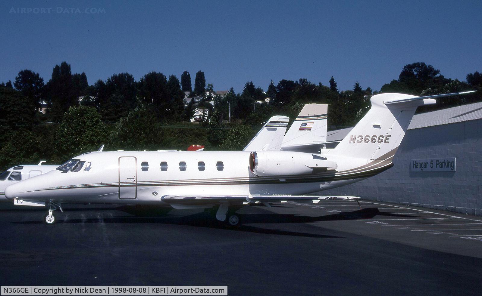 N366GE, 1984 Cessna 650 Citation III C/N 650-0038, KBFI