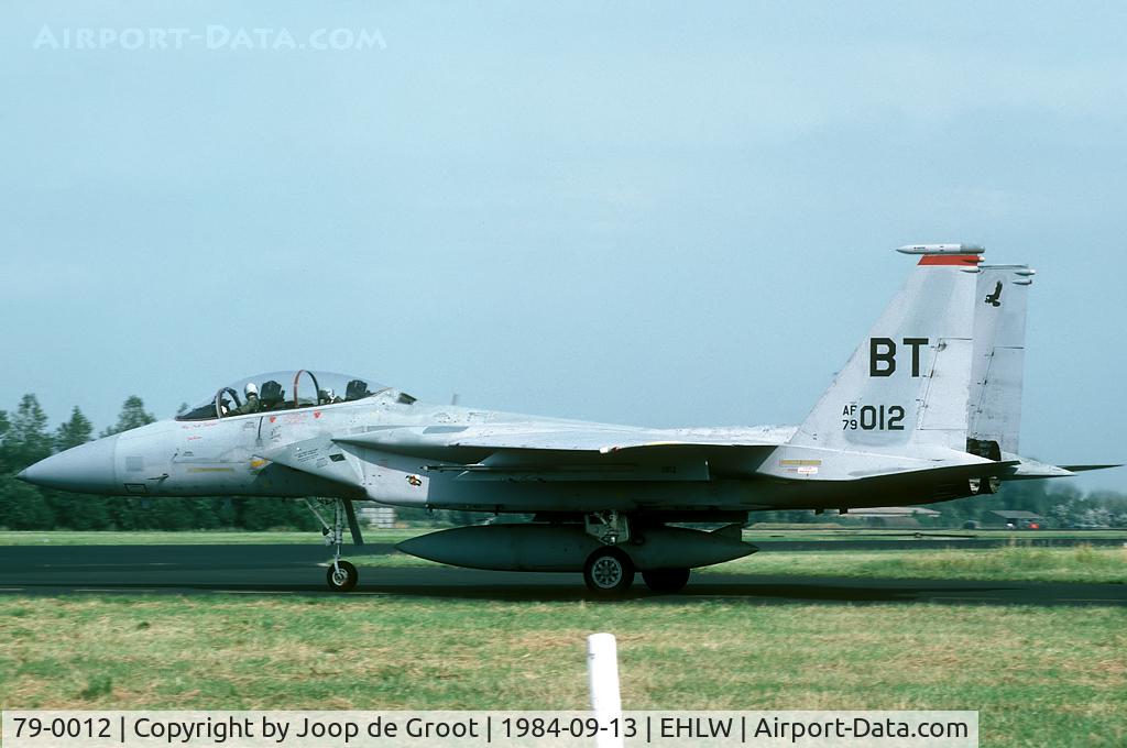 79-0012, 1979 McDonnell Douglas F-15D Eagle C/N 0609/D023, In 1984 36 TFW held a one way rotation with 322/323 sqn. Fortunately the right way: they did come to us!
