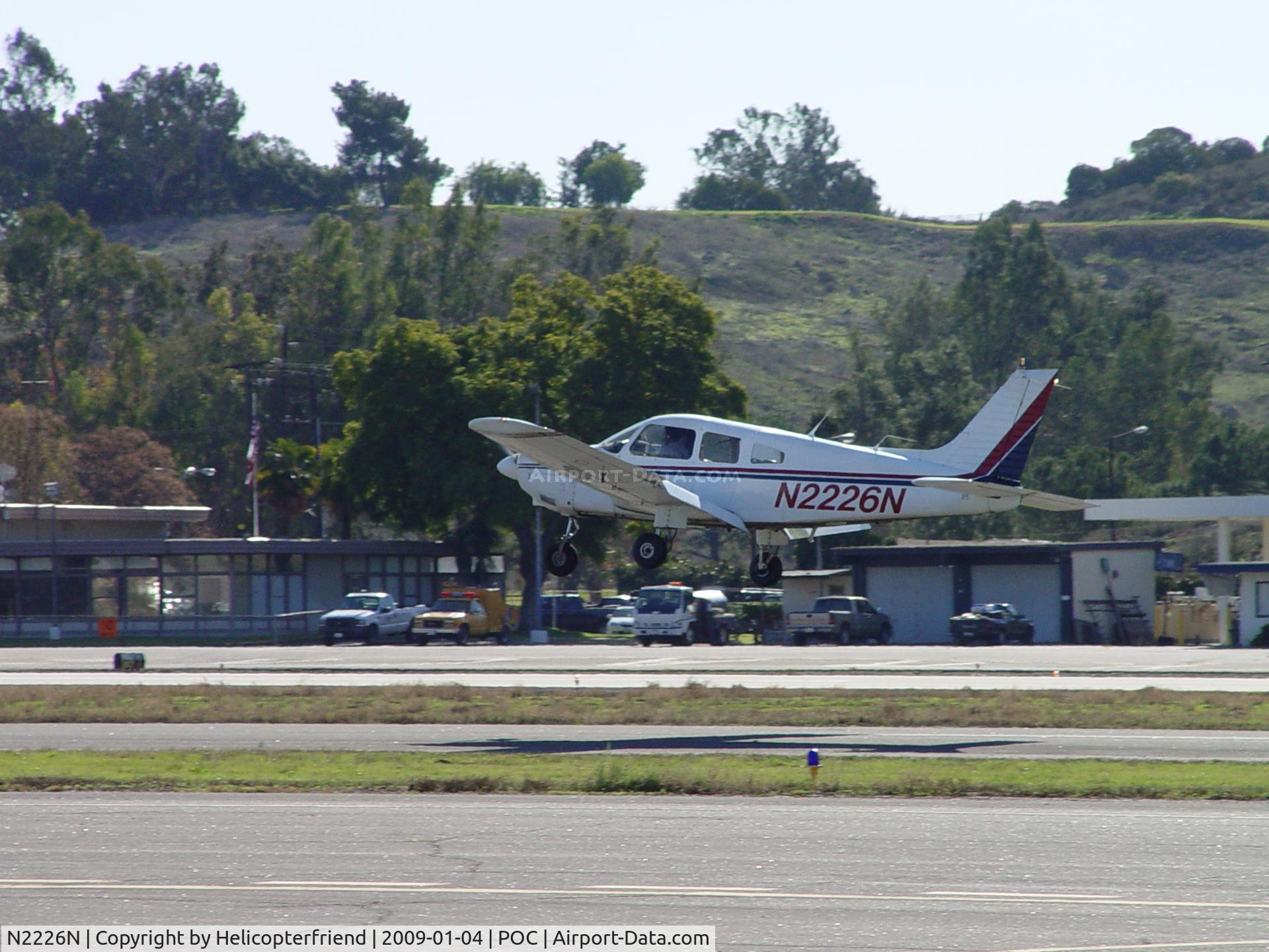 N2226N, 1979 Piper PA-28-181 C/N 28-7990282, Headed out eastbound 8L at Brackett