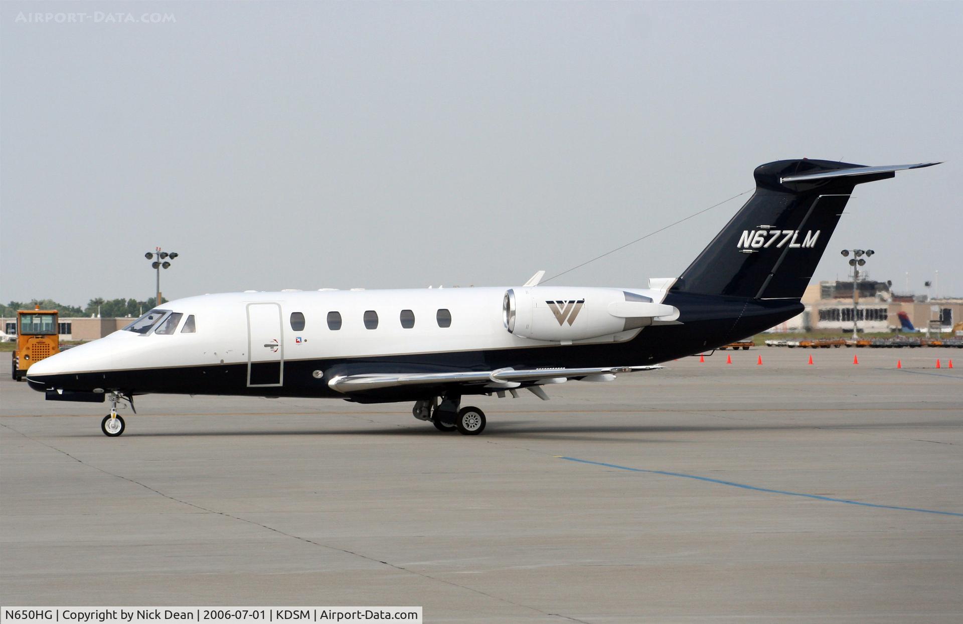 N650HG, 1985 Cessna 650 Citation III C/N 650-0083, KDSM (Seen here as N677LM this airframe is currently registered N650HG as posted)