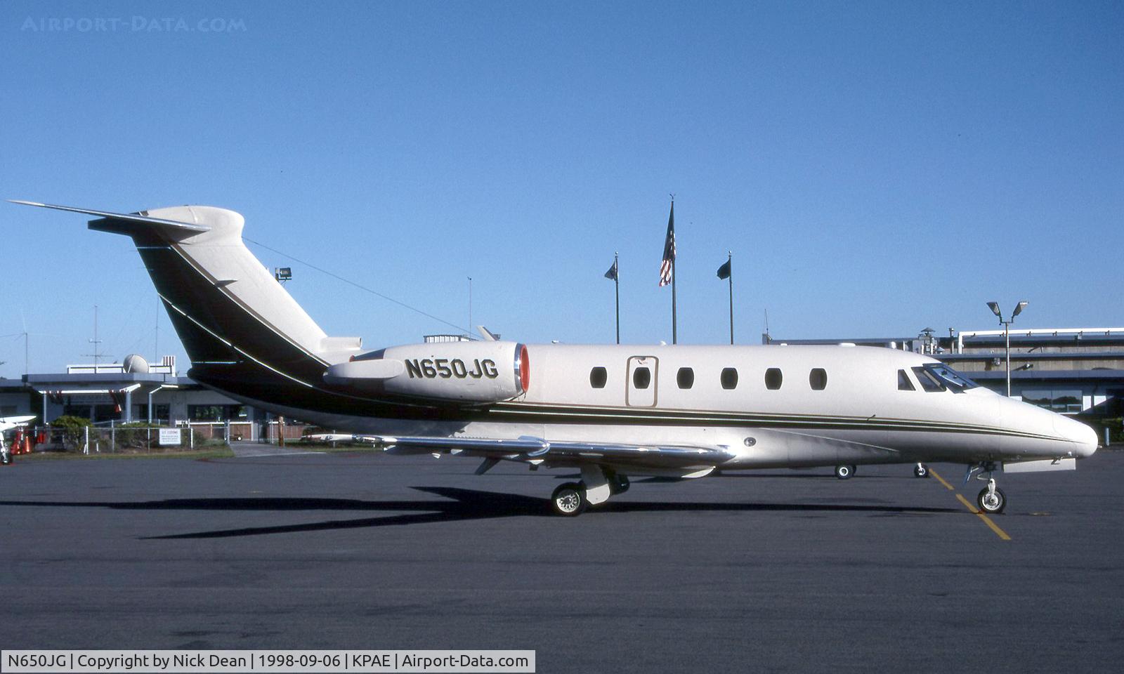 N650JG, 1986 Cessna 650 Citation III C/N 650-0107, KPAE