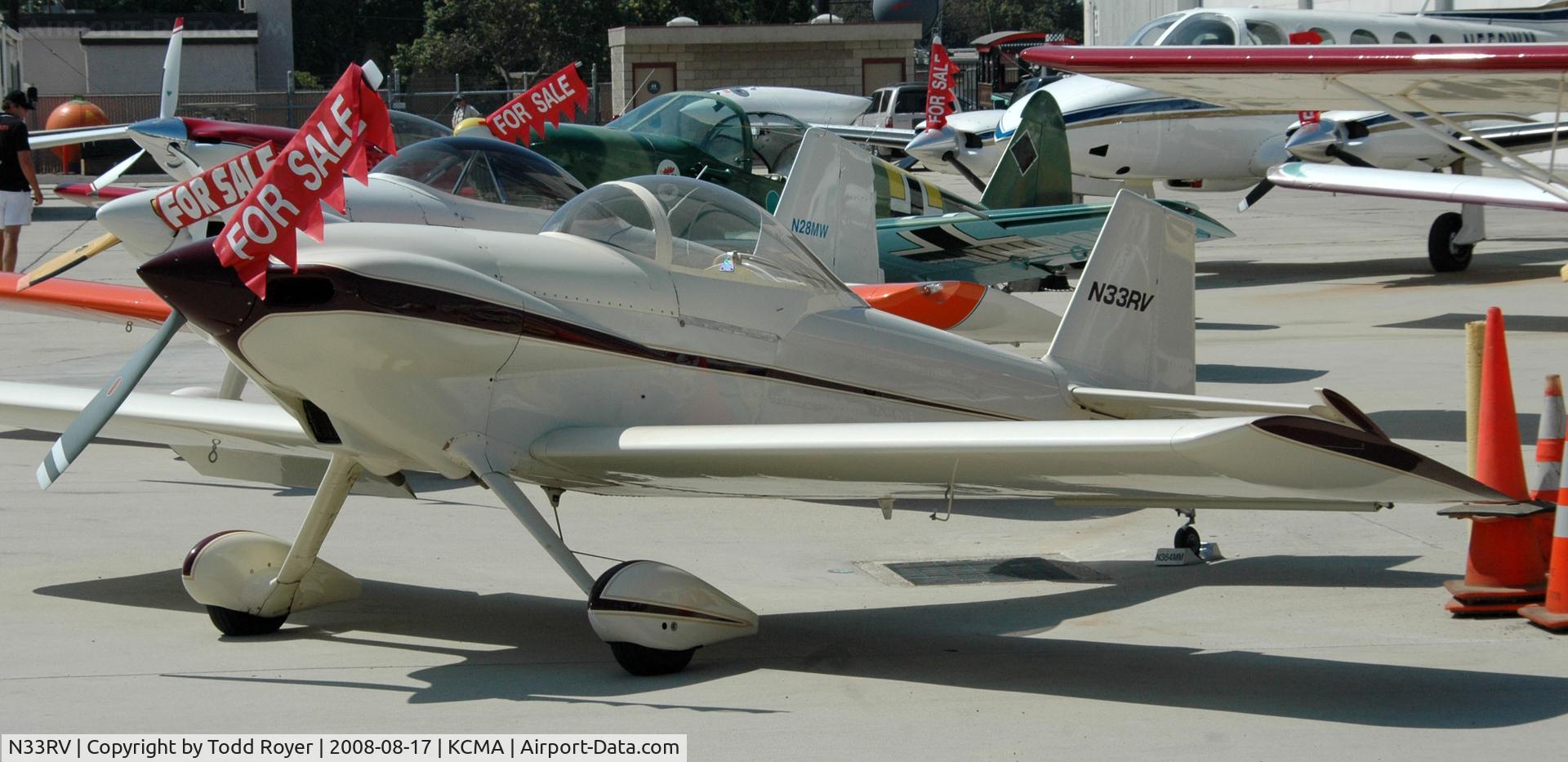 N33RV, Vans RV-3 C/N 682, Camarillo Airshow 2008