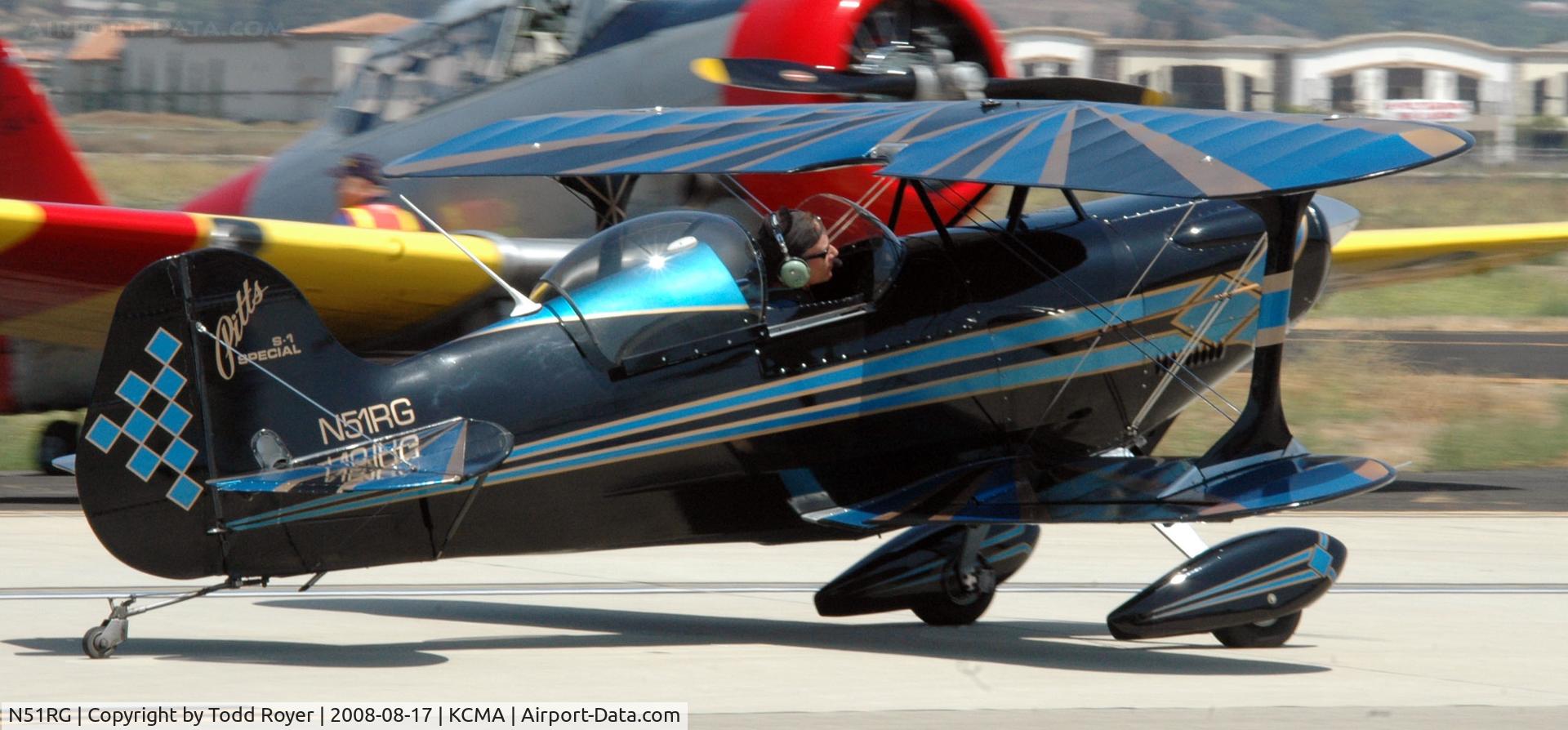 N51RG, Pitts S-1 Special C/N 110551, Camarillo Airshow 2008