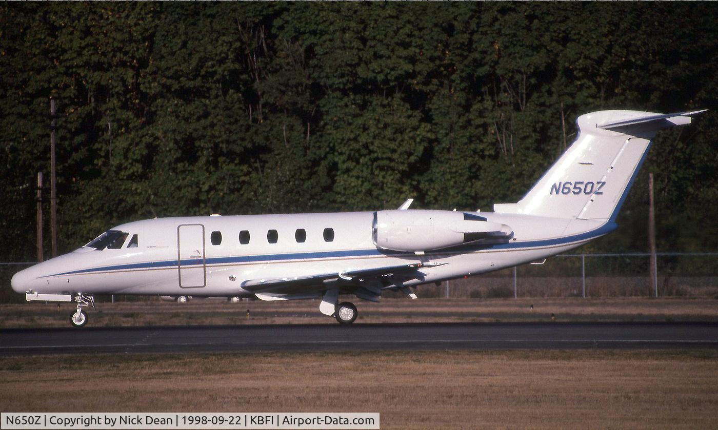 N650Z, 1986 Cessna 650 Citation III C/N 650-0108, KBFI