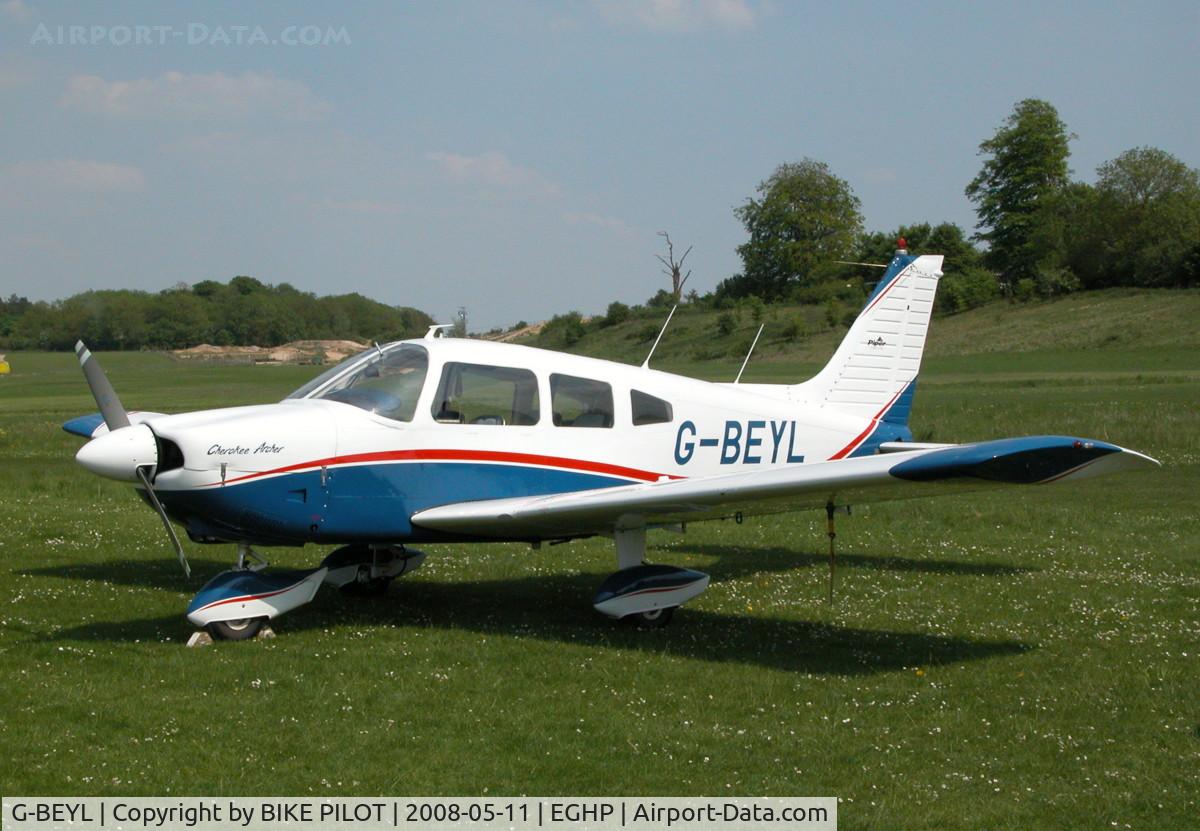 G-BEYL, 1974 Piper PA-28-180 Cherokee Archer C/N 28-7405098, DEHAVILLAND FLY-IN