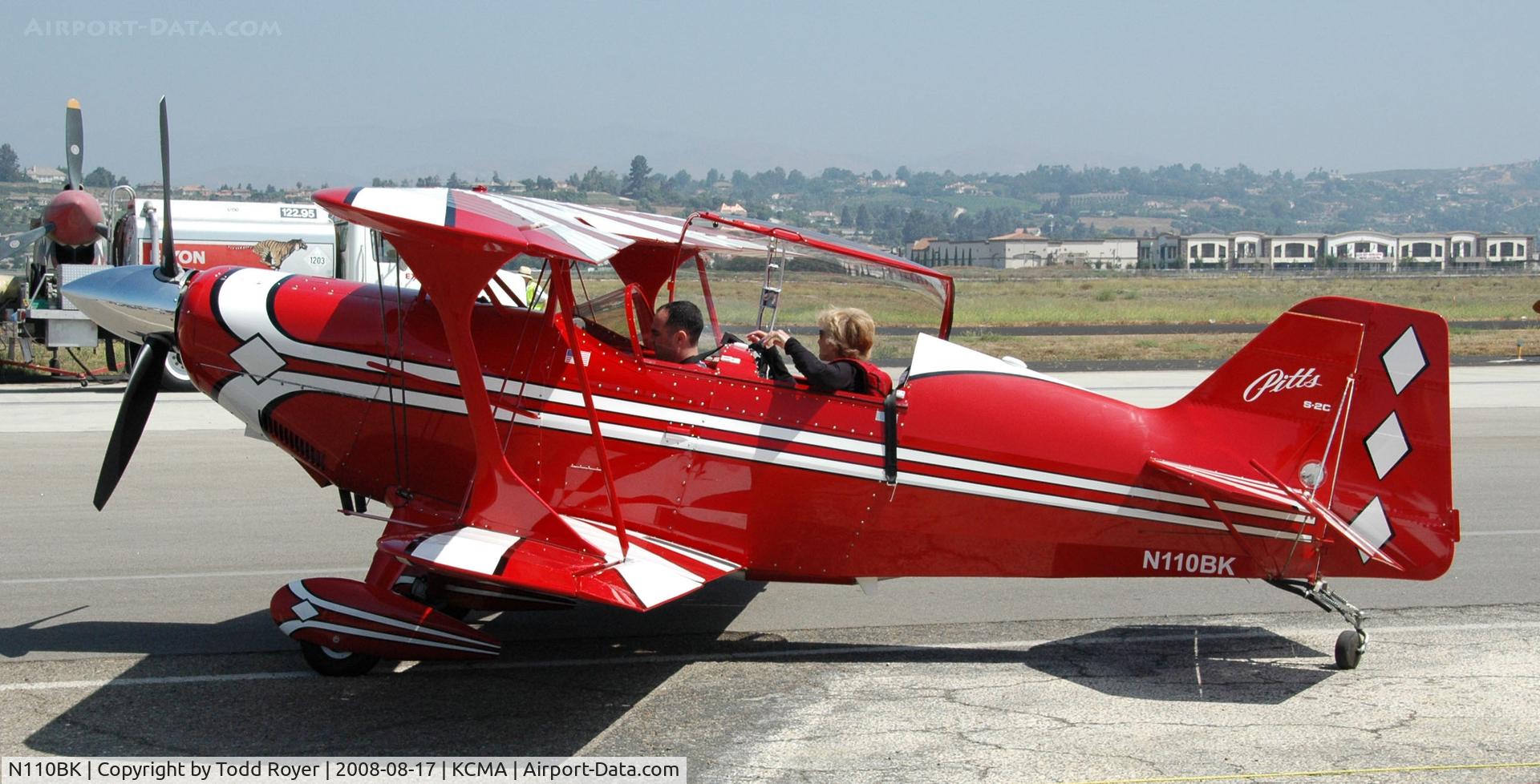 N110BK, 2007 Aviat Pitts S-2C Special C/N 6077, Camarillo Airshow 2008