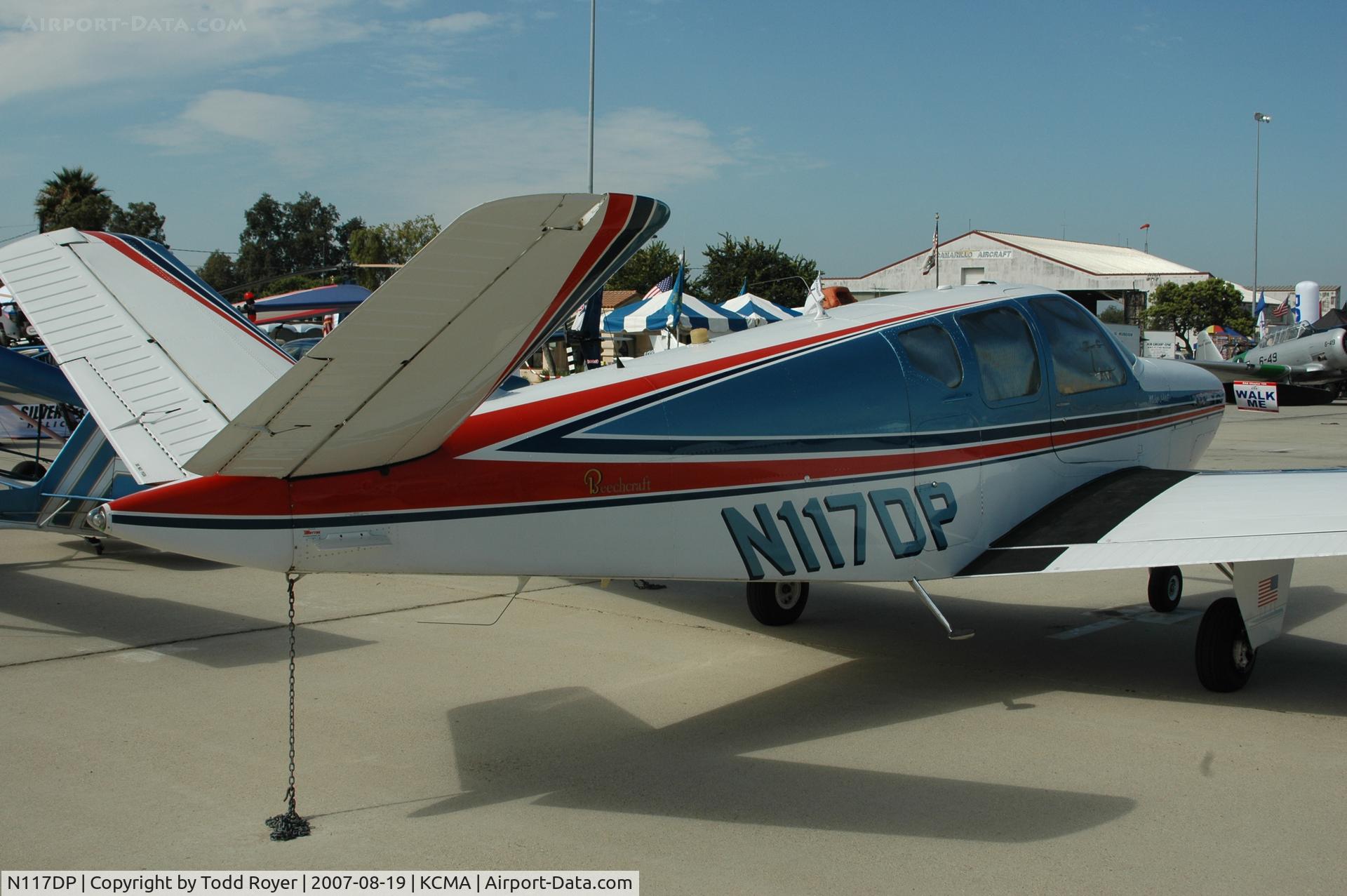 N117DP, 1950 Beech B35 Bonanza C/N D-2321, Camarillo airshow 2007