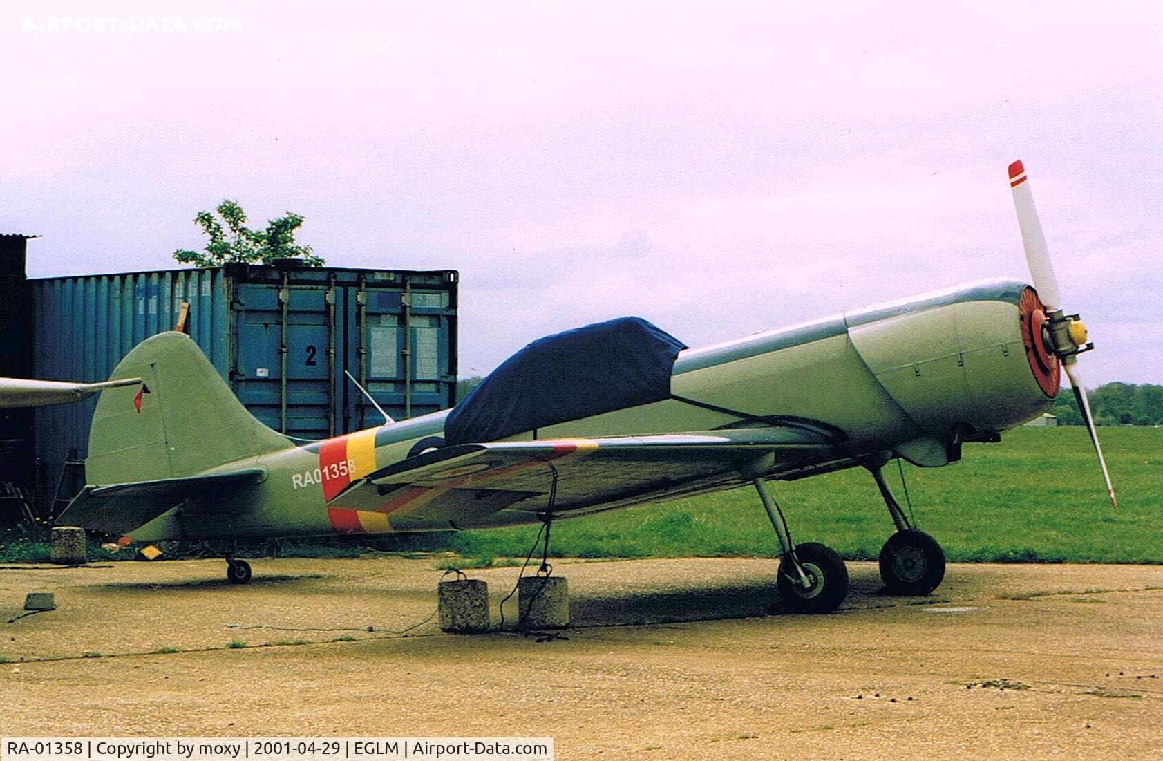 RA-01358, 1983 Yakovlev Yak-50 C/N 832509, Parked up White Waltham